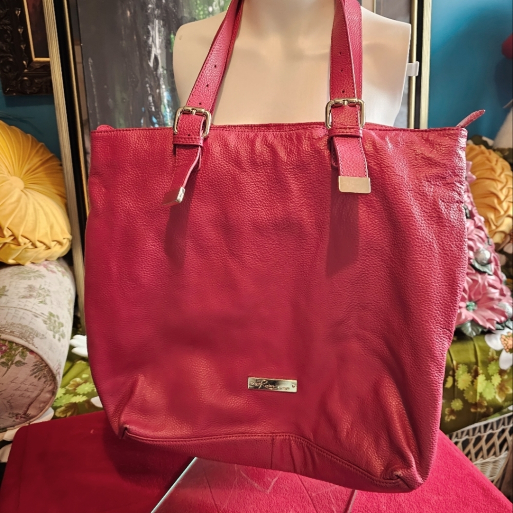Pink Leather Bag/Luggage